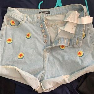 Pixar Ball High Waisted Jean Shorts